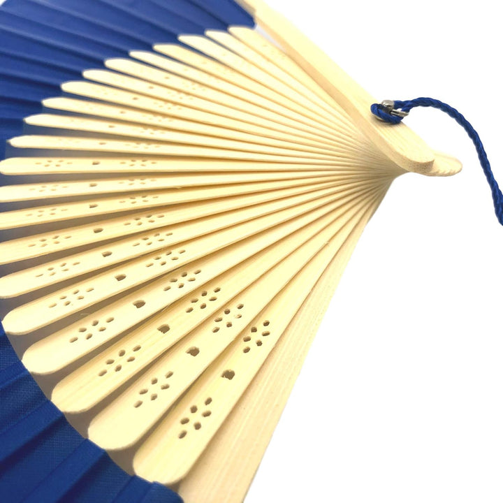 FANSOF.Fans Packung mit 10 Seide Stoff Fan mit Einer Quaste Grade A Bambus Rippen Hochzeit Party Gef
