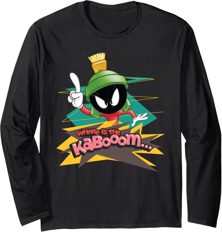 Looney Tunes Marvin the Martian Where is the Kaboom Langarmshirt