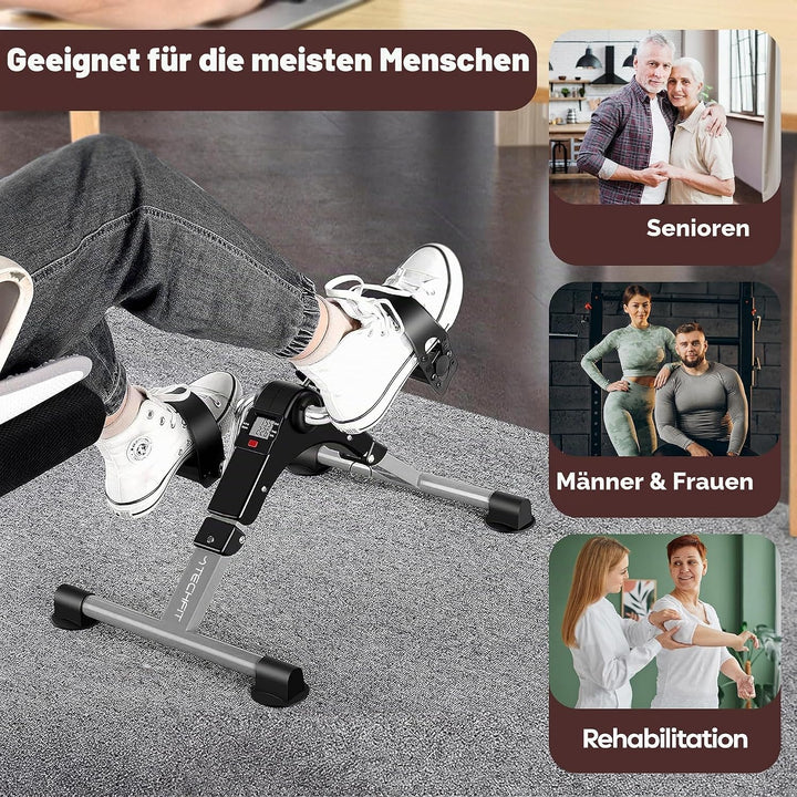 Techfit Pedal-Ausbilder, Mini-Heimtrainer für Heim und Büro, leichte Trainingsmaschine für Arme und