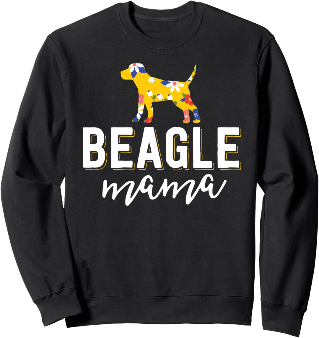 Floral Dog Mom Shirts For Women Owner Gift Beagle Mama Sweatshirt