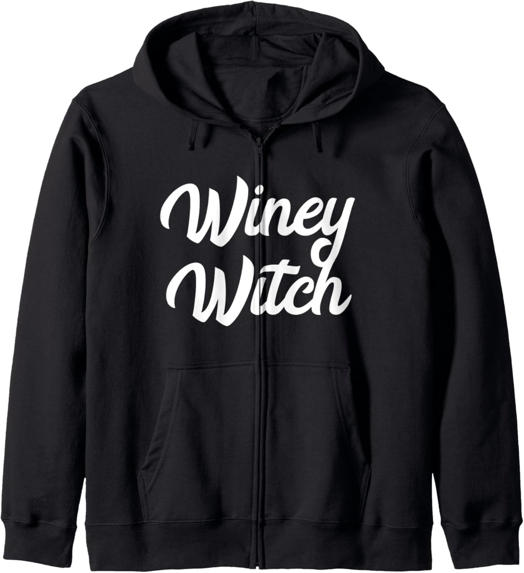 Winey Witch I Lustiges Halloween Wein Hexe Kapuzenjacke