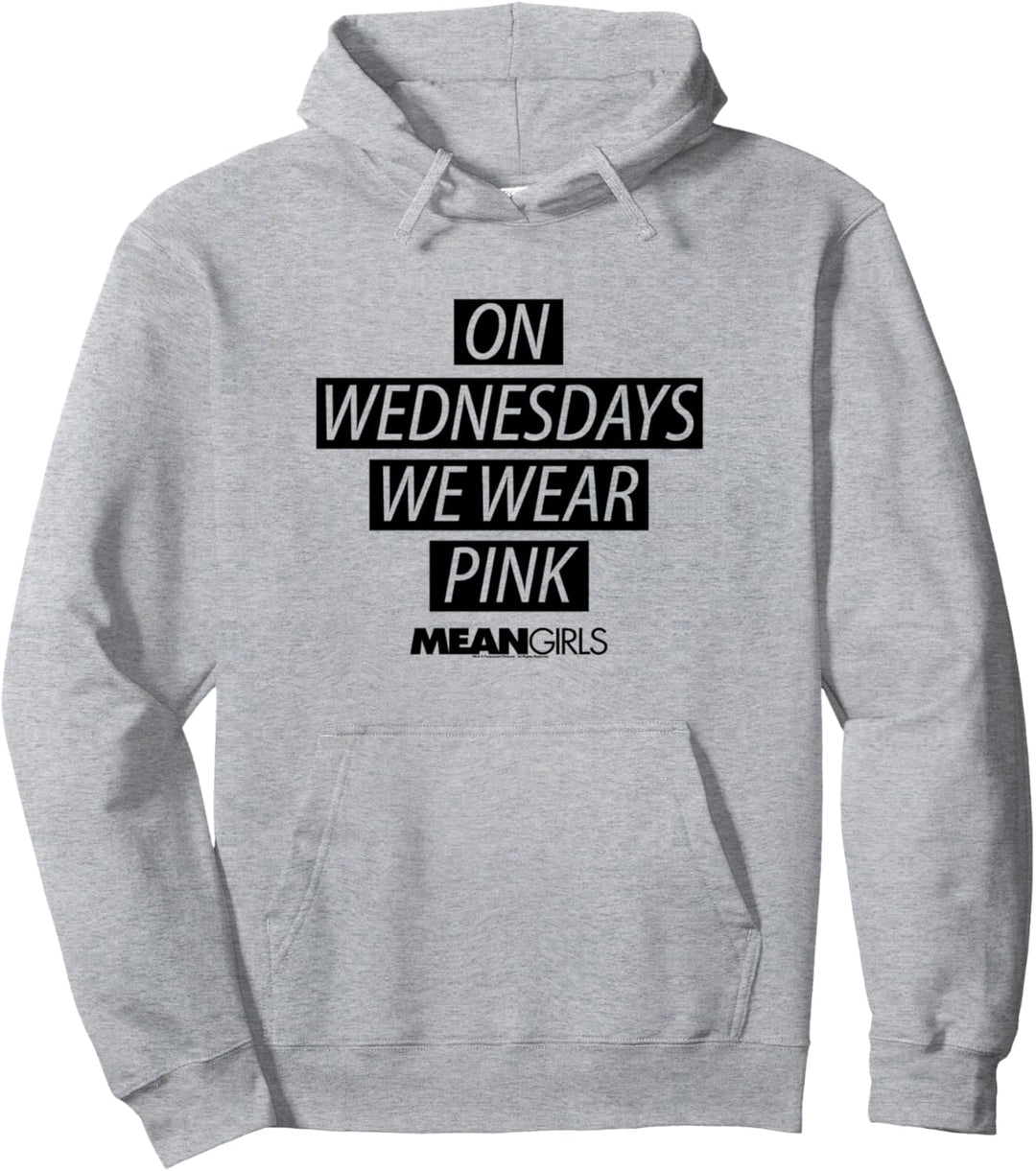 Mean Girls Wednesdays We Wear Pink Pullover Hoodie