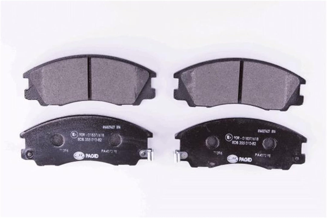 HELLA PAGID 8DB 355 010-821 Bremsbelagsatz - T1396 - Dicke/Stärke: 16.6mm - Bremssystem: Mando - mit
