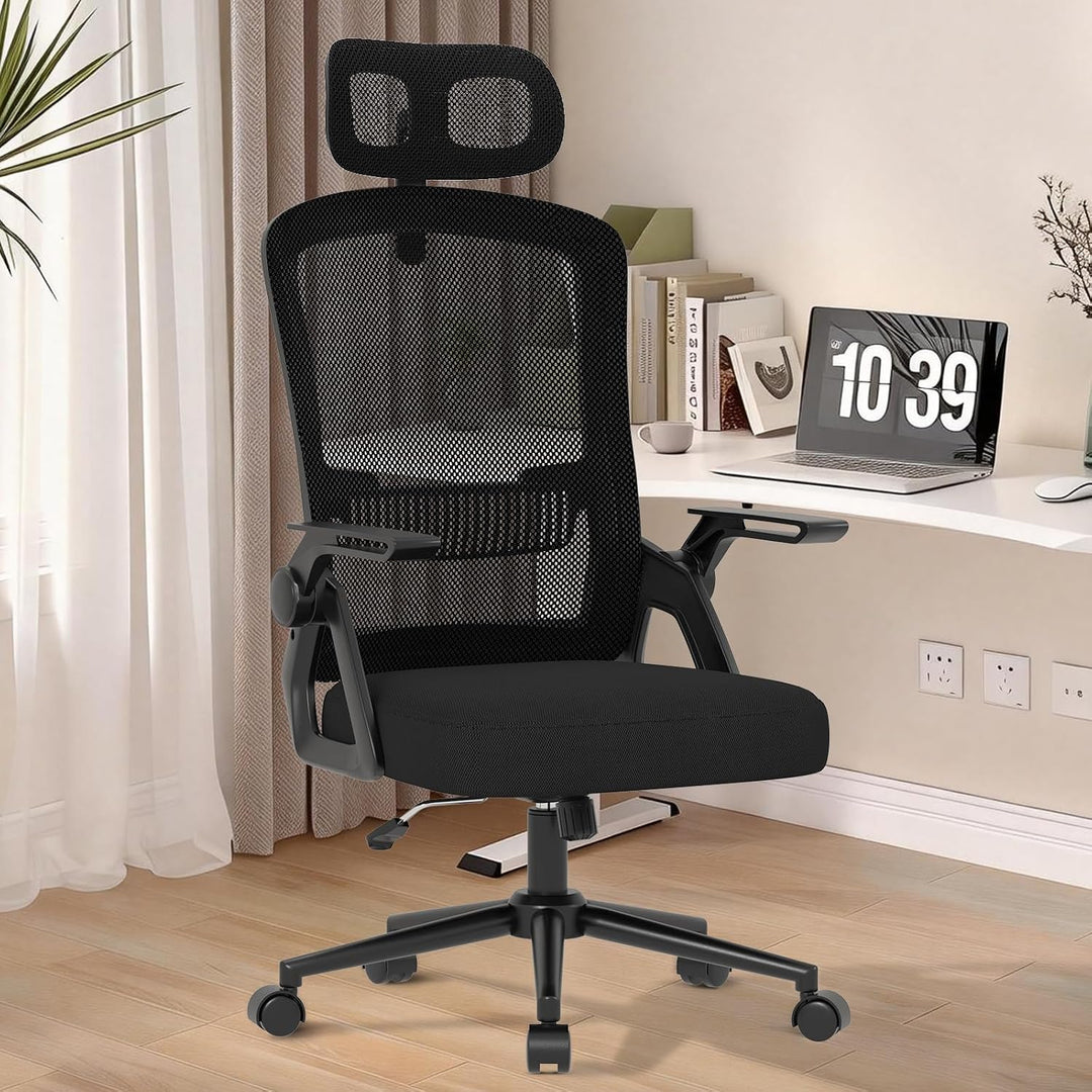 naspaluro Ergonomischer Bürostuhl, Schreibtischstuhl für Homeoffice | Mit Lordosenstütze &amp; verstellb