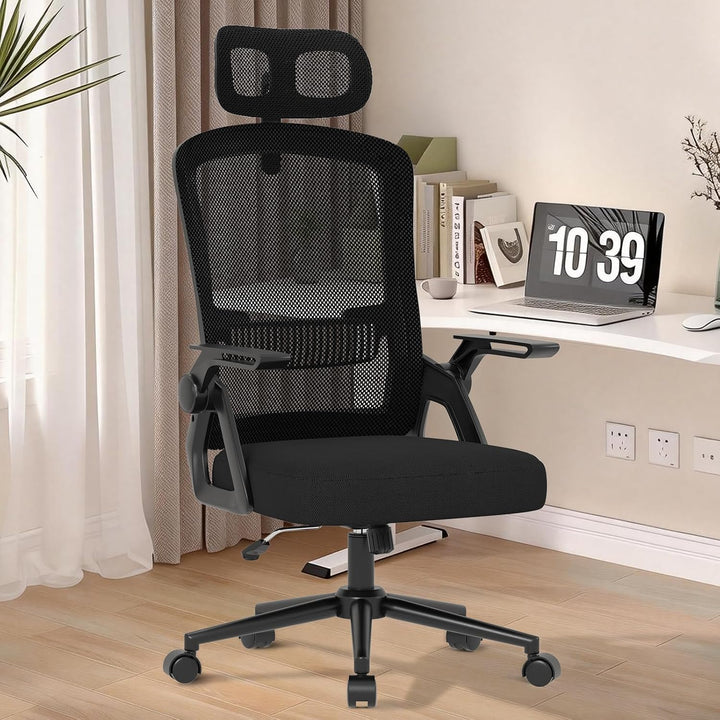 naspaluro Ergonomischer Bürostuhl, Schreibtischstuhl für Homeoffice | Mit Lordosenstütze &amp; verstellb