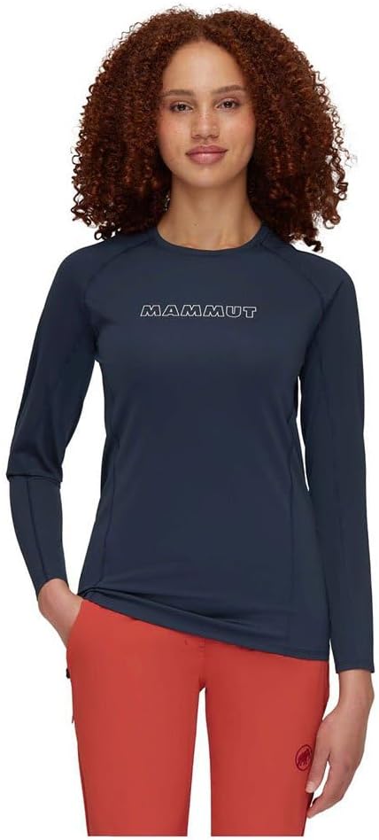 Mammut Damen Selun FL Longsleeve Women Logo T-Shirt (1er Pack) M Marine, M Marine