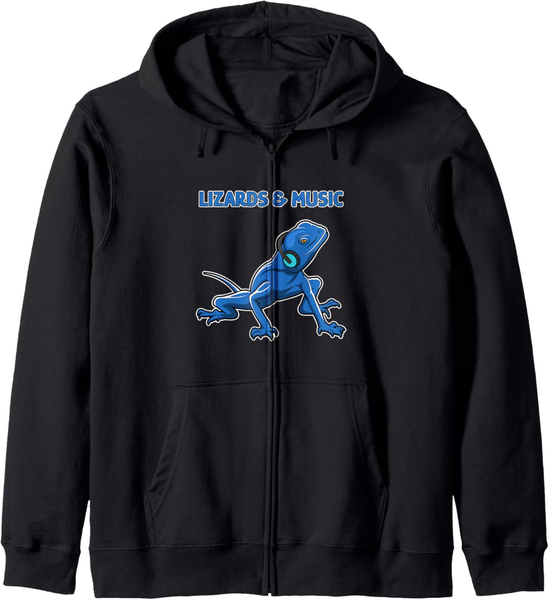 Leopardgeckos und Musik Musikereidechse Kapuzenjacke