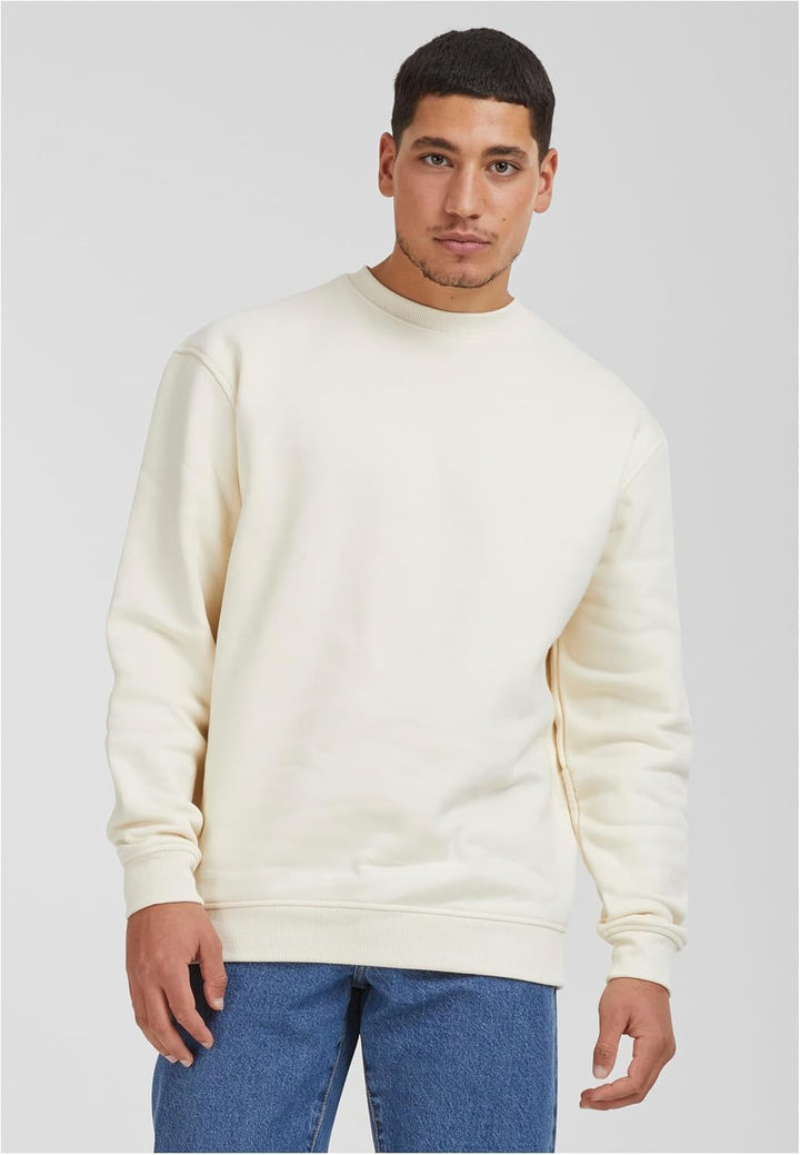 Urban Classics Herren Crewneck Sweatshirt S Whitesand, S Whitesand