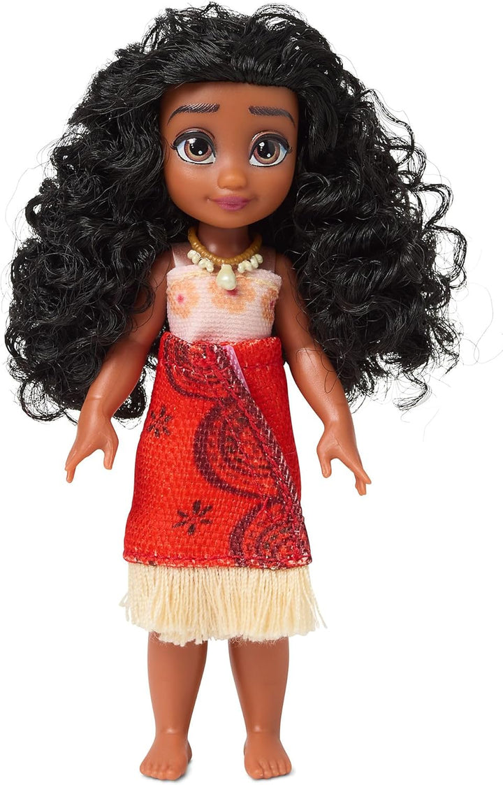 Disney Store Offizielles Vaiana Minipuppen-Spielset, Once Upon a Story Kollektion, 8-TLG., Figurense