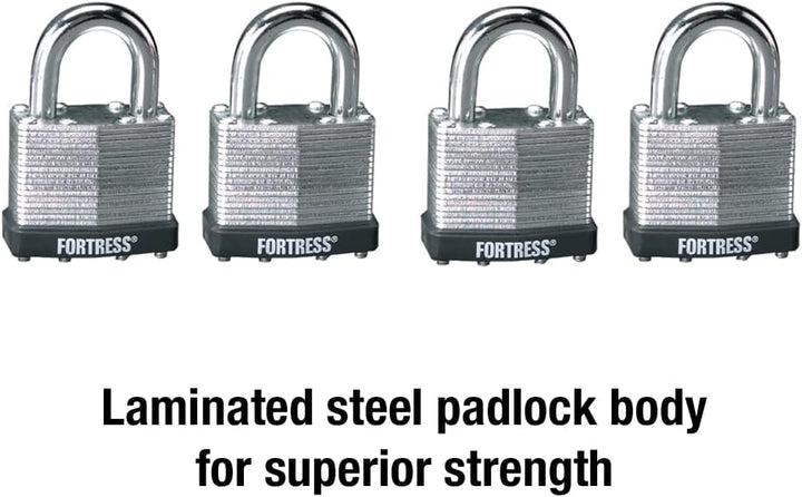 Master Lock 1803Q Vorhängeschloss, 4 Stück 4 Pack, Keyed-Alike, 4 Pack, Keyed-Alike