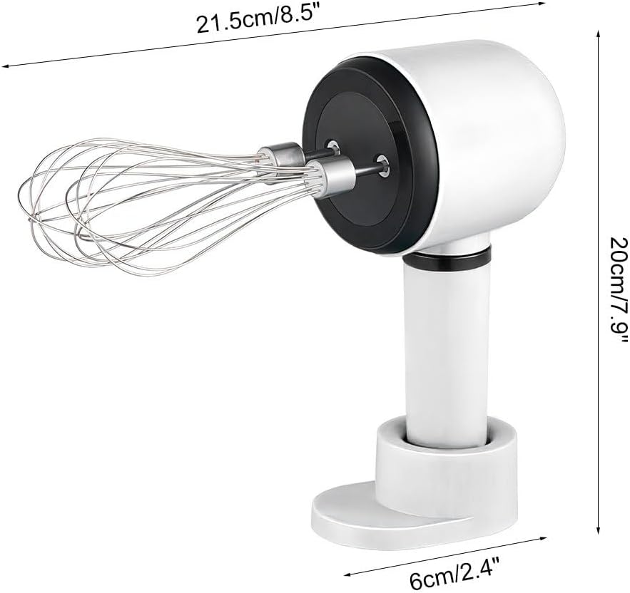 Kabelloser Handmixer, Elektrischer Schneebesen mit Ständer, 3 Geschwindigkeiten, Handquirl aus Edels