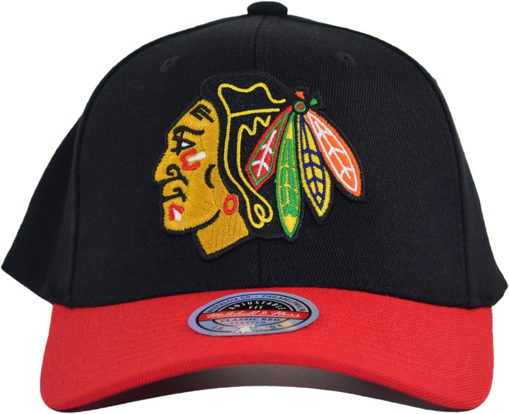 Mitchell & Ness NHL Team 2 Tone Snapback Cap CR Update Chicago Blackhawks Black/red