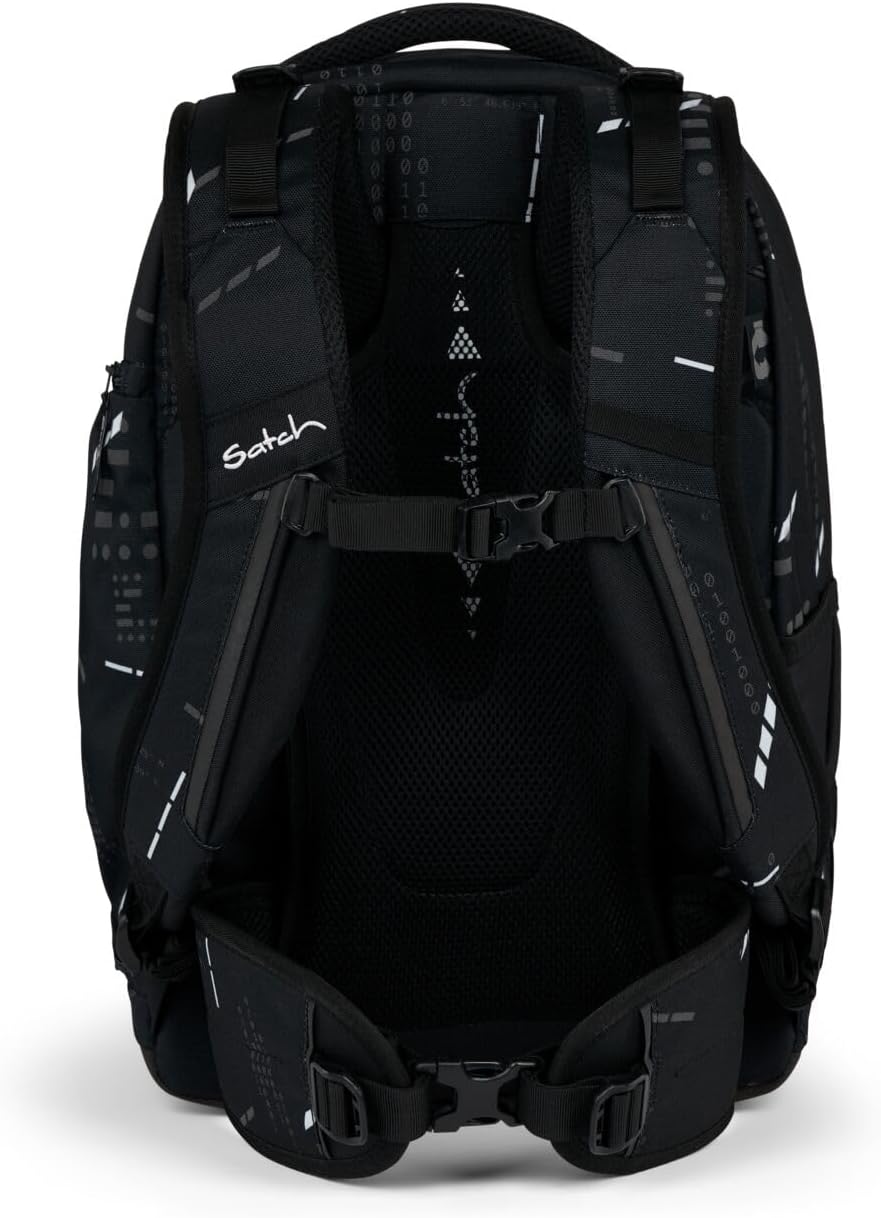 Satch Match Schulrucksack Set 3tlg. inkl. Schlamperbox und Sportbeutel Ninja Matrix, Ninja Matrix