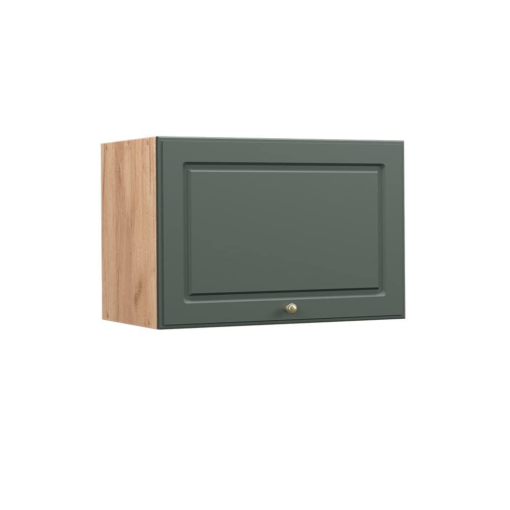 Vicco Hängeschrank Fame-Line, Grün-Gold Landhaus/Goldkraft Eiche, 60 cm Flach Grün-gold Landhaus Hän