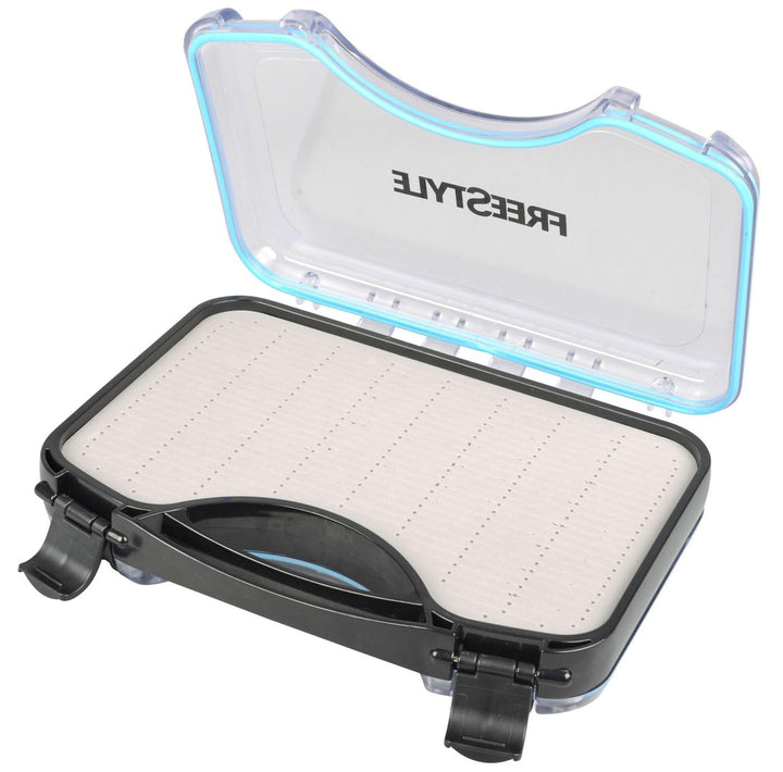 Spro Freestyle Rigged Box 28,2x21,6x6,6cm - Köderbox für Gummifische und Stingerhaken, Angelbox für