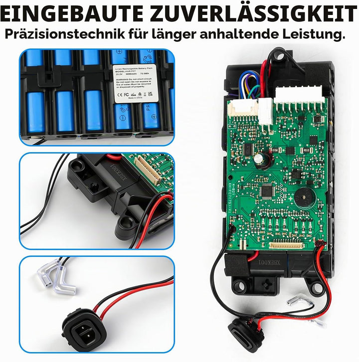 3000 mAh Akku für Kärcher FC7, kompatibel mit 9.013.772.0, EO2321-00091774 25,2 V