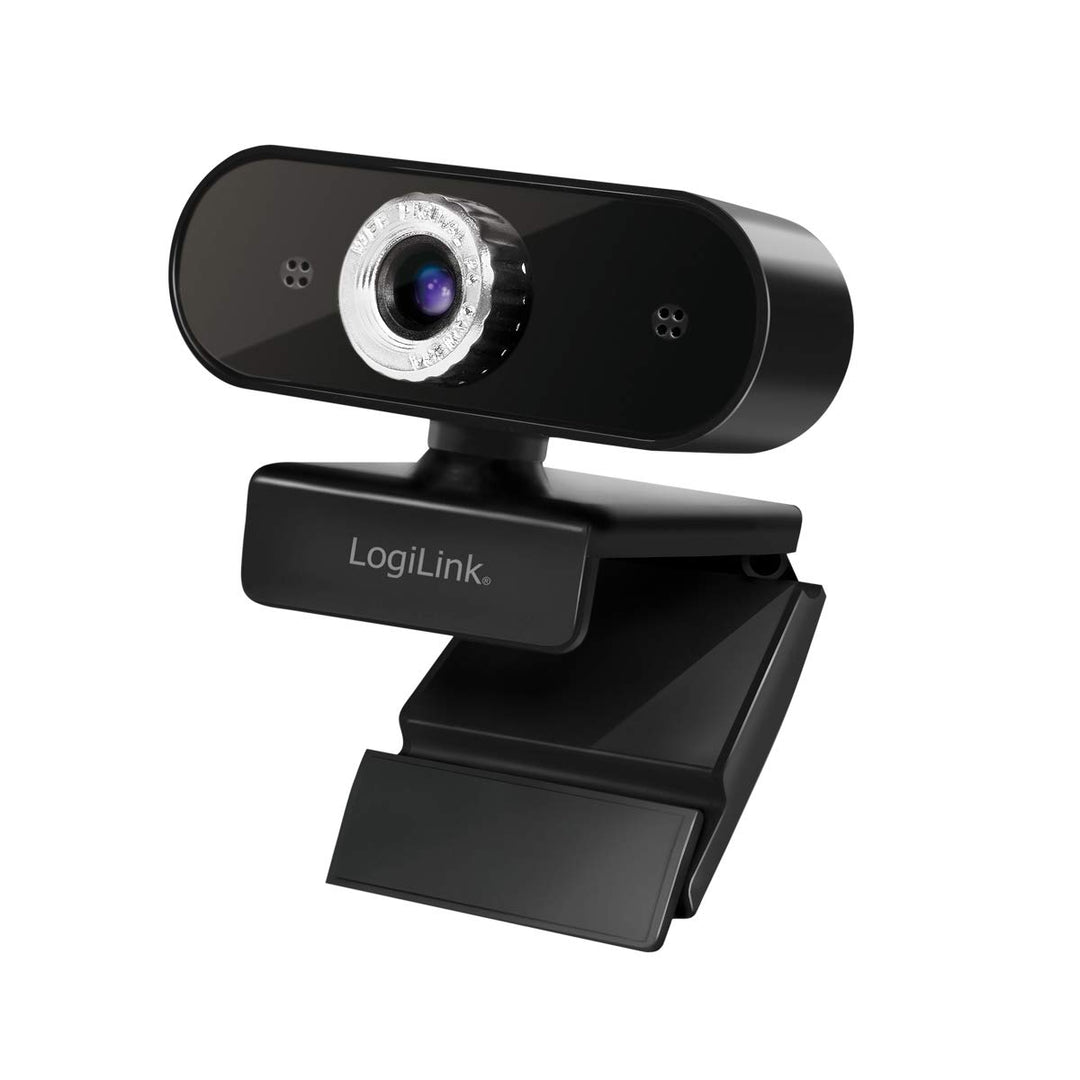 LogiLink UA0368 - HD USB-Webcam mit Mikrofon für gestochen scharfe Videogespräche mt Familie/Freunde