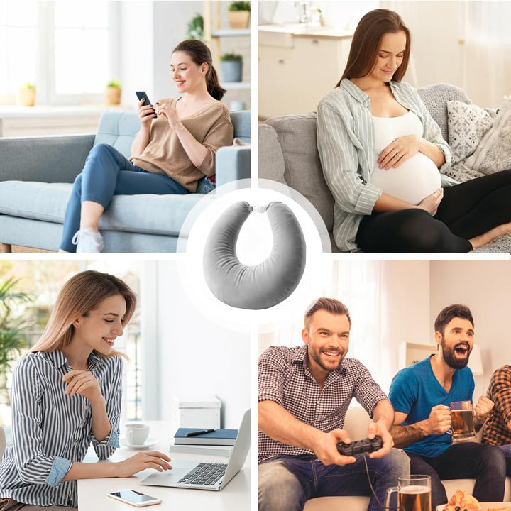 Ergonomisches Kissen, Multifunktion Armstütze, Waschbarer Bezug, U-förmige Beckenkissen, Armstützkis