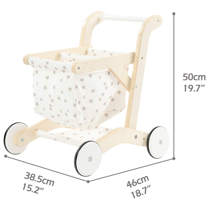 Labebe Lauflernwagen holz, 2-in-1 Verwendung als Laufwagen, Gehfrei Lauflernhilfe Baby/Lauflernhilfe