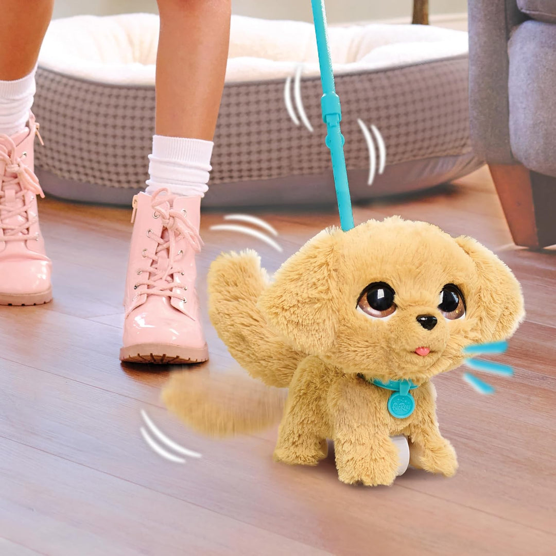 Just Play furReal Wag-A-Lots Golden Retriever, interaktives, 20,3 cm grosses, laufendes und sprechen