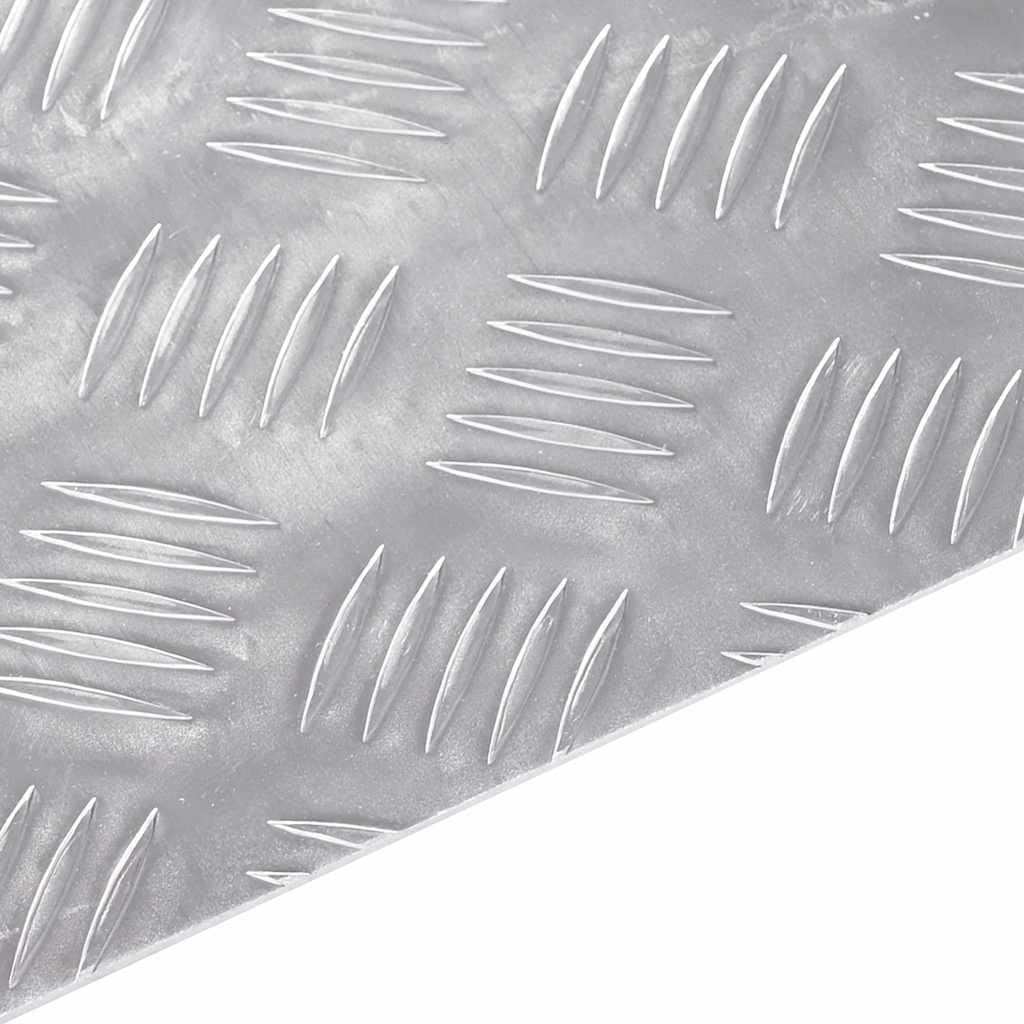 vidaXL Treppe Tritt Rechtwinklig 2 pcs Silber 80 x 20 cm Aluminium, Wohnzimmer, Moderne Treppenstufe