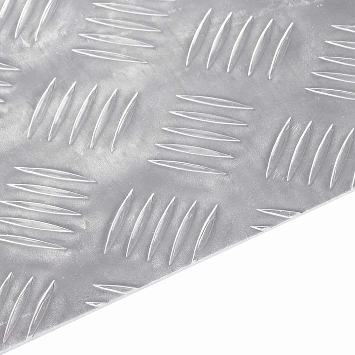 vidaXL Treppe Tritt Rechtwinklig 2 pcs Silber 80 x 20 cm Aluminium, Wohnzimmer, Moderne Treppenstufe