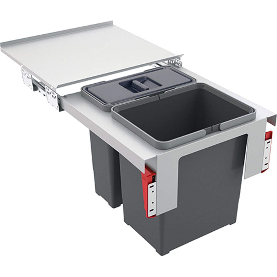 Franke Sorter Garbo 45-2 Abfallsorter Abfalleimer Mülleimer Abfallsammler, grau, 1 picometer