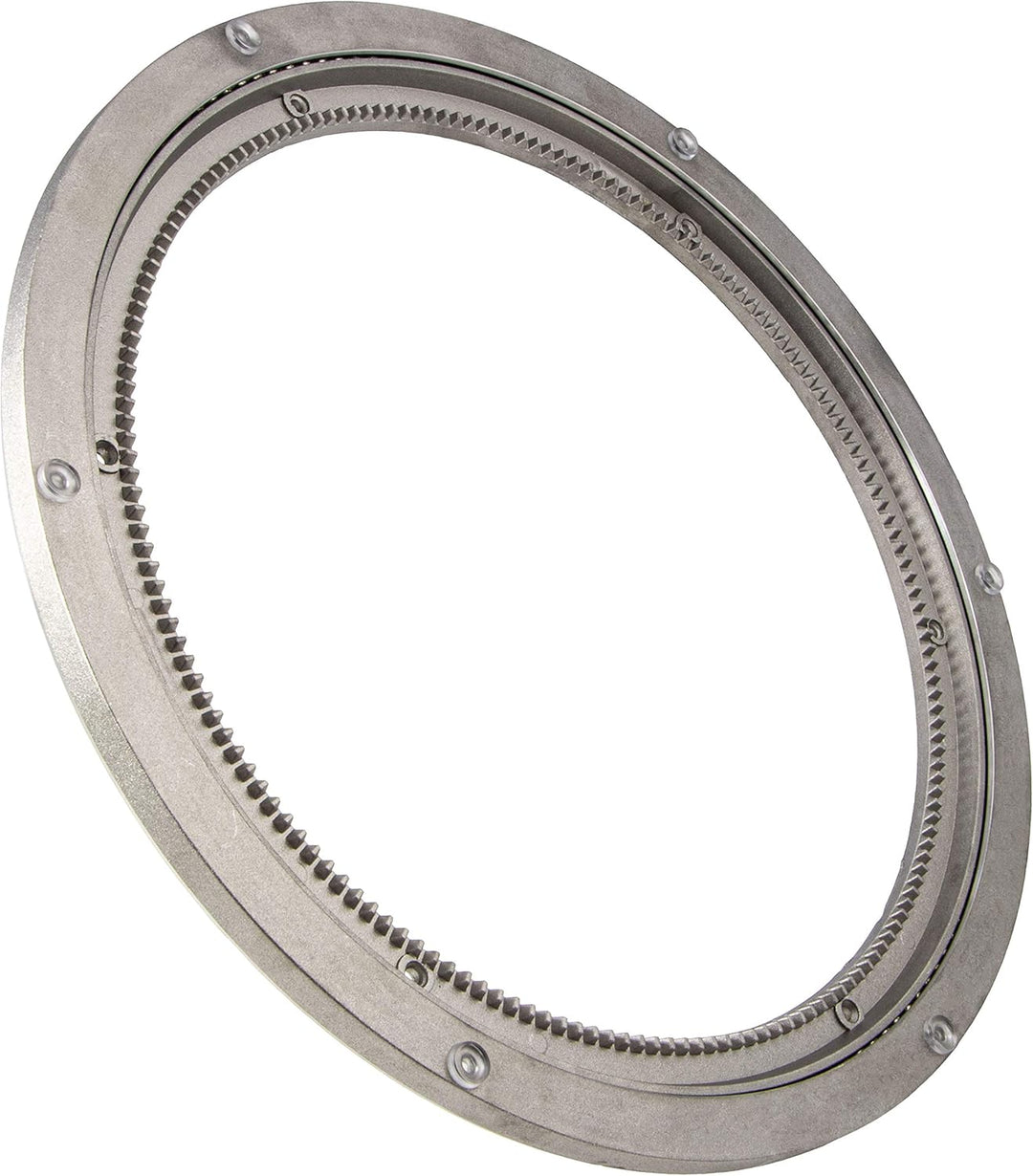 Gedotec Schwerlast-Drehbeschlag 360° Drehscheibe drehbar Ø 320 mm | Drehteller Stahl silber | Druckk