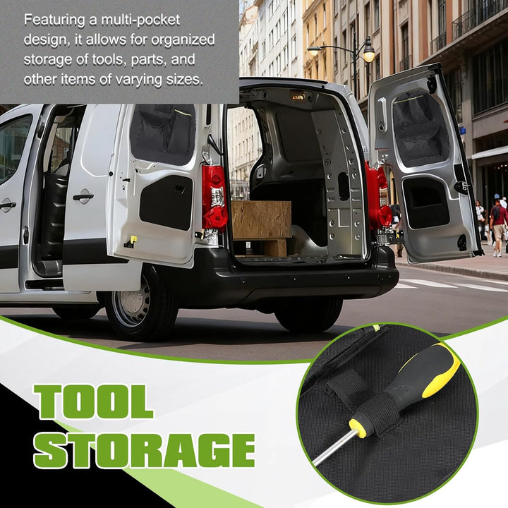 Scheunentor-Aufbewahrungsorganizer kompatibel mit Peugeot Partner & Citroen Berlingo 2008-2018, 2 Pc