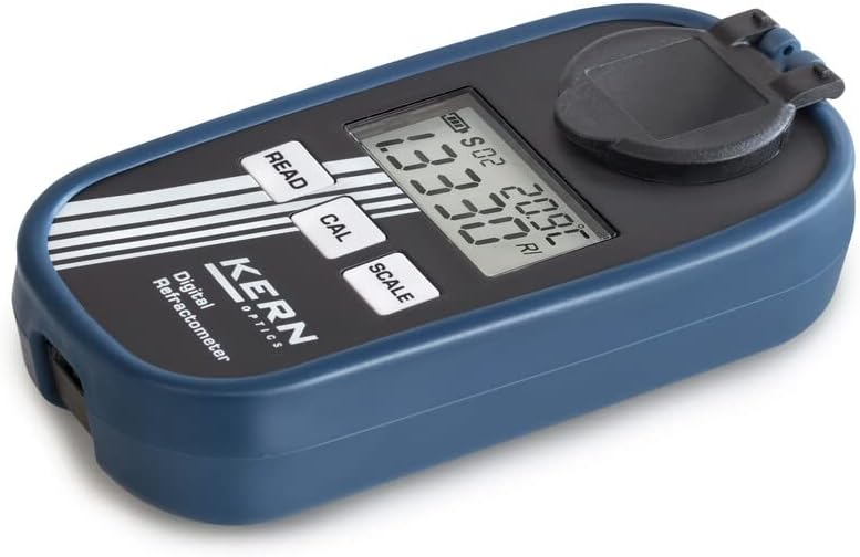 KERN &amp; SOHN Digitales Refraktometer KERN ORM 1SU – Frucht- und Traubenzucker (Abmessungen (B×T×H) 12