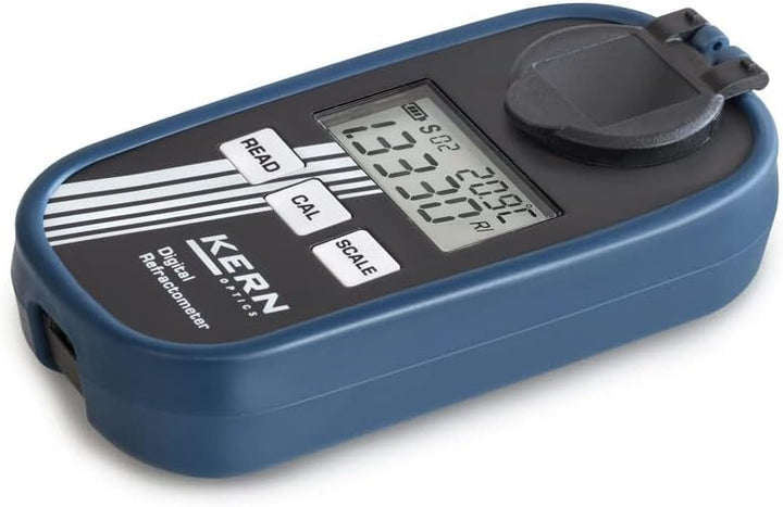 KERN &amp; SOHN Digitales Refraktometer KERN ORM 1SU – Frucht- und Traubenzucker (Abmessungen (B×T×H) 12