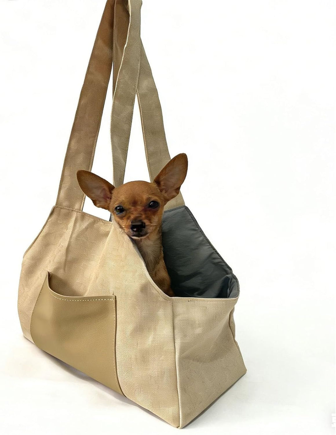 Focket Hundetragetasche, Weiche Haustiertasche mit Fächern, Faltbare, Leichte Hundetragetasche, Trag