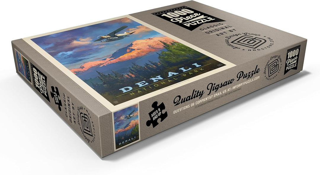 Denali National Park: Back Country, Vintage Poster - Premium 1000 Teile Puzzle - MyPuzzle Sonderkoll