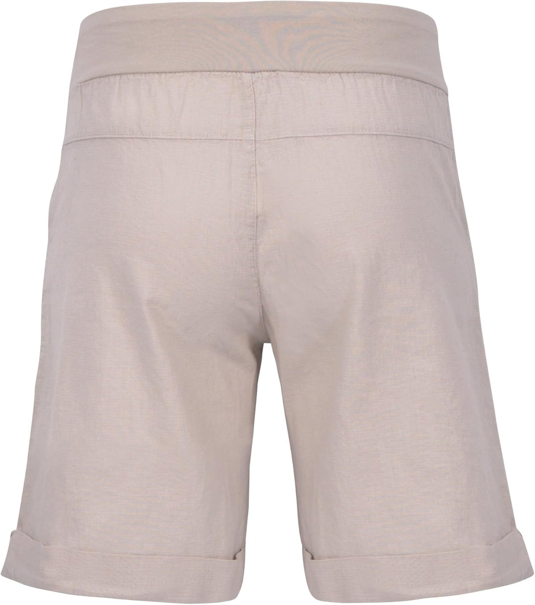 Malito Damen Bermuda aus Leinen - lässige Kurze Hose - Shorts für den Strand - leichte Pants - Hotpa
