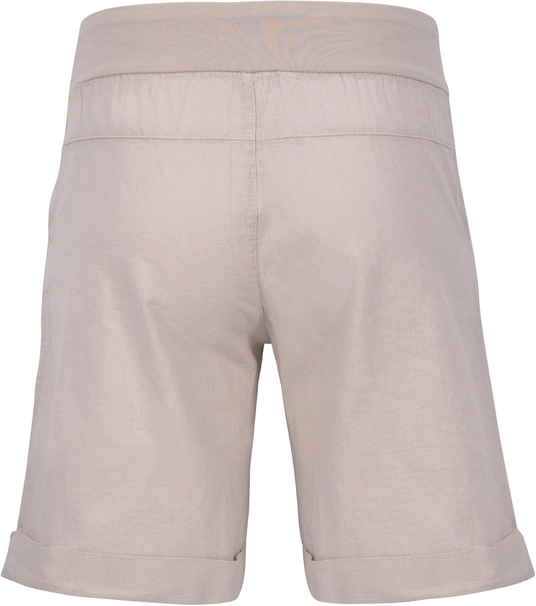 Malito Damen Bermuda aus Leinen - lässige Kurze Hose - Shorts für den Strand - leichte Pants - Hotpa