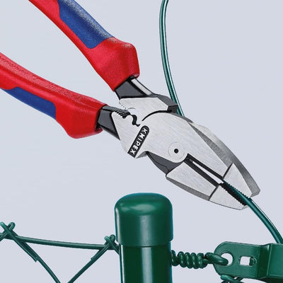 Knipex Kraft-Kombizange "Lineman's Pliers" amerikanisches Modell schwarz atramentiert, mit Mehrkompo