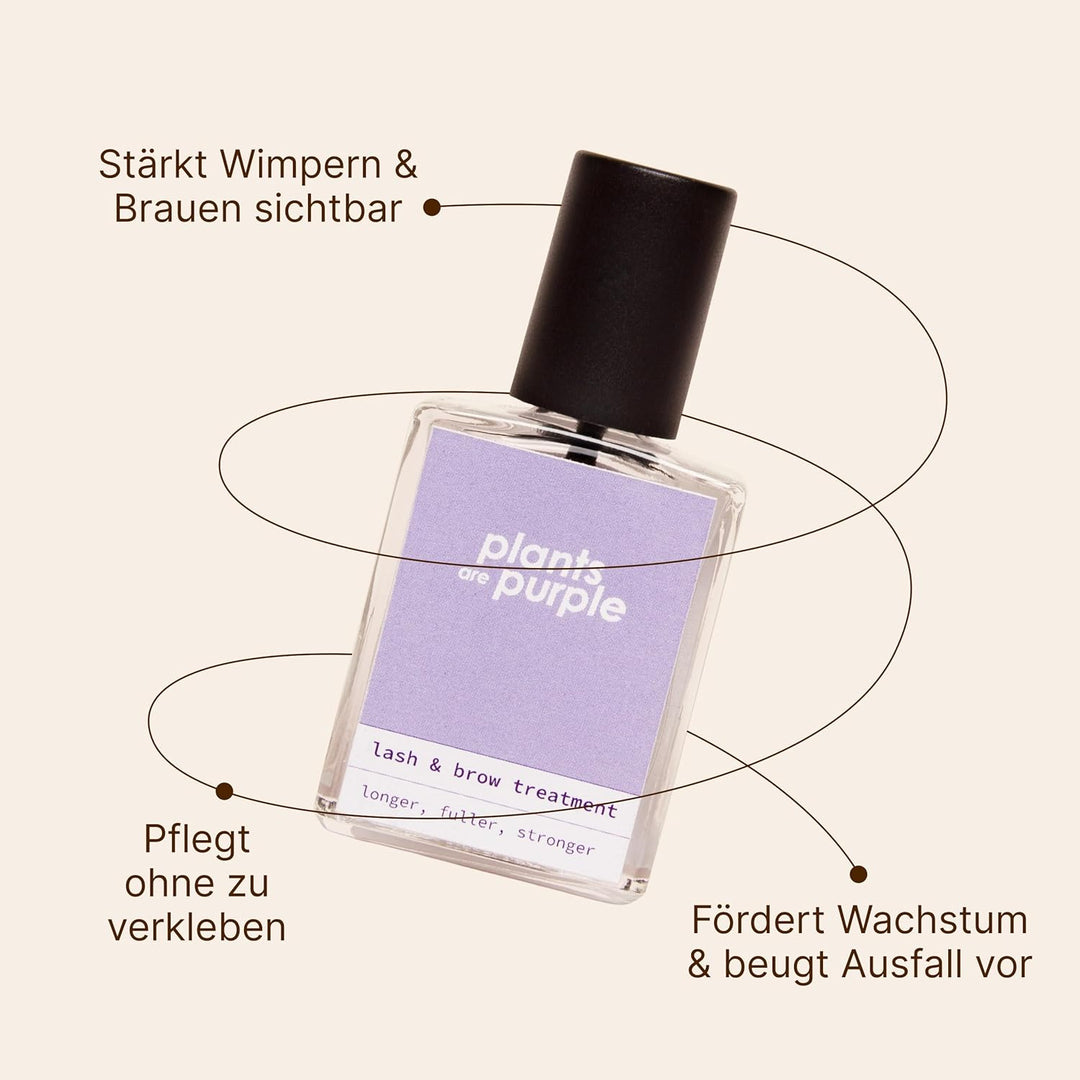 Lash & Brow Treatment – Wimpern- & Augenbrauen Serum mit Koffein & Biotin I für vollere, kräftigere