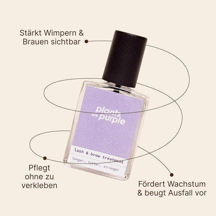Lash & Brow Treatment – Wimpern- & Augenbrauen Serum mit Koffein & Biotin I für vollere, kräftigere