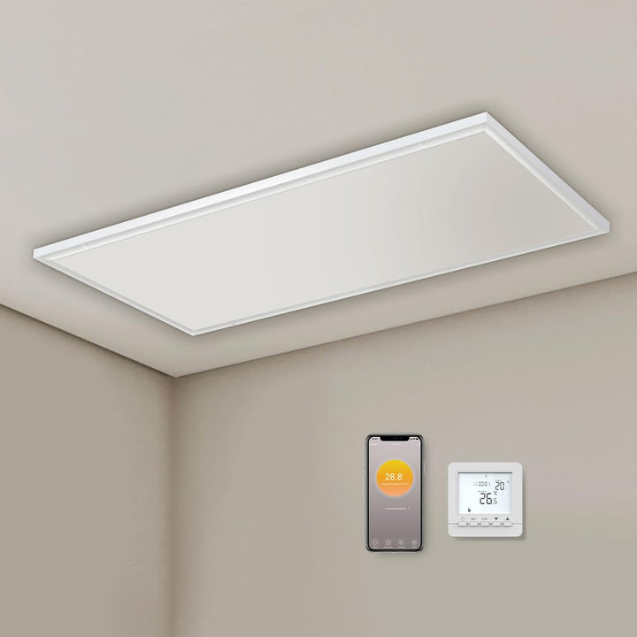 Infrarotheizung Deckenmontage mit Thermostat 860W, APP Fernbedienung Steuerung, Infrarot Deckenheizu