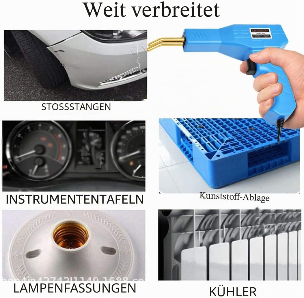 150W Kunststoff Schweissgerät, Auto-Stossstangen-Riss-Reparatur-Set, 800 Stck heisse Hefter kunststo