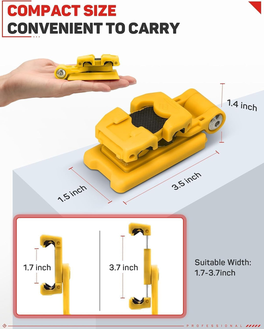 IFOOTAGE Handy Phone Mount Adapter,Faltbare Handyhalterung Stativ mit Kaltschuh, 38 mm Arca-Swiss-Pl