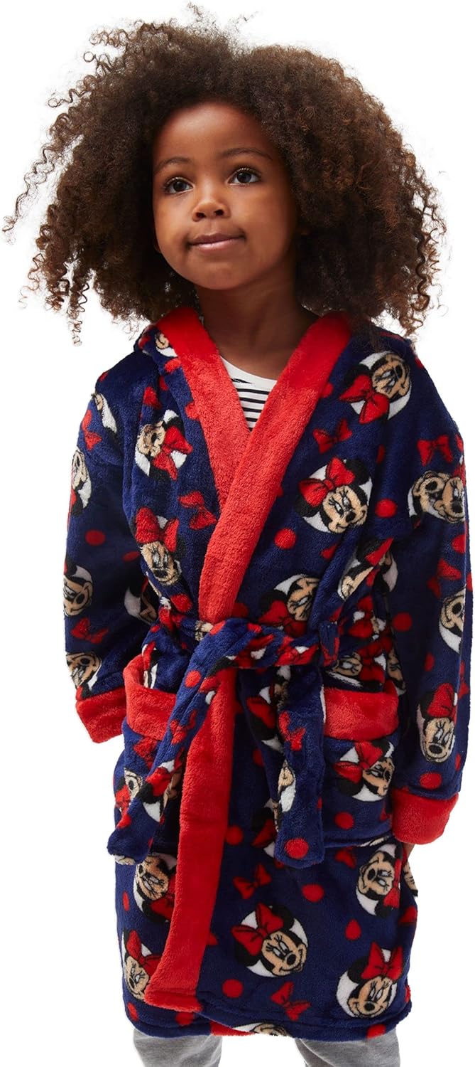 Disney Mädchen Minnie Mouse Bademäntel 4-5 Jahre Blau, 4-5 Jahre Blau