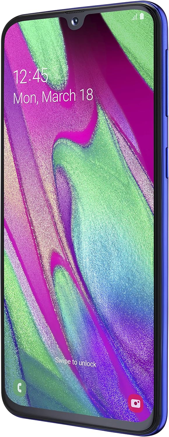 Samsung Galaxy A40 Smartphone (15.0cm (5.9 Zoll) 64GB interner Speicher, 4GB RAM, Dual SIM, blau) -