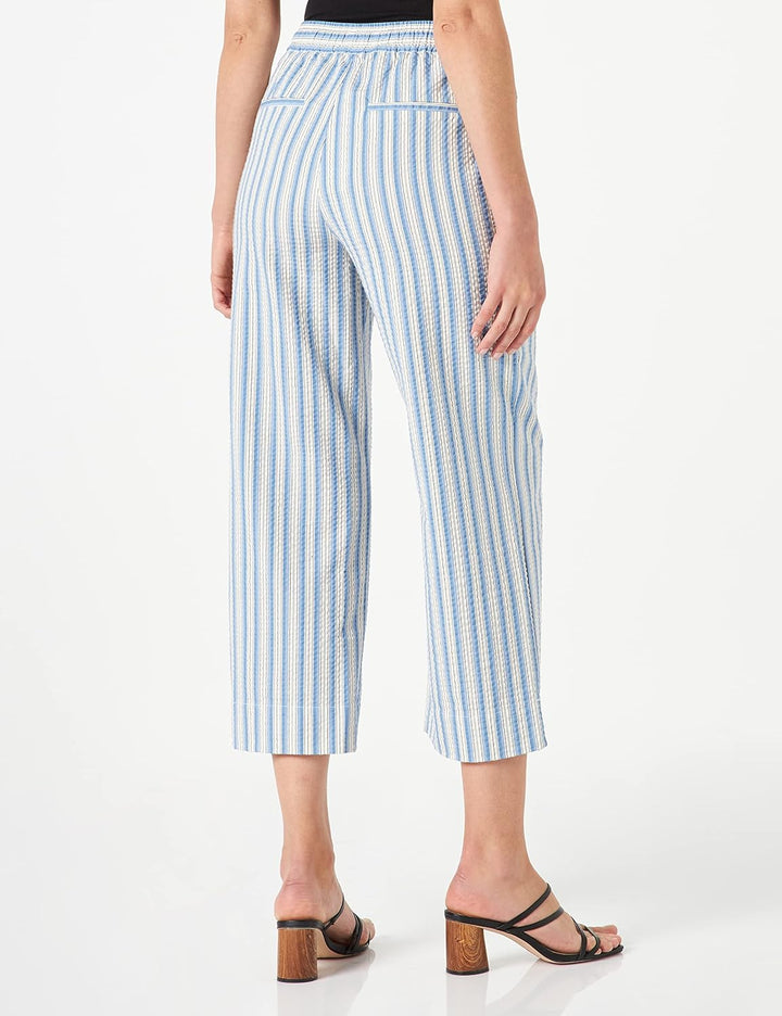 PART TWO Damen Prikkepw Pa Pants Easy Fit Hose 44 Riviera Stripe, 44 Riviera Stripe