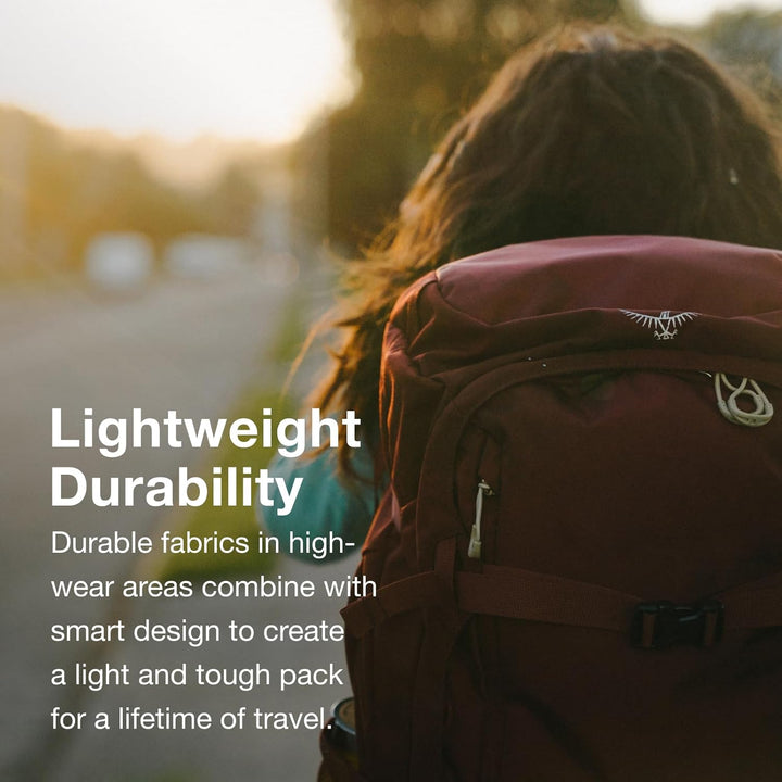 Osprey Damen Fairview 40 Rucksack (1er Pack) Zirkon Rot Einheitsgrösse Single, Zirkon Rot Einheitsgr