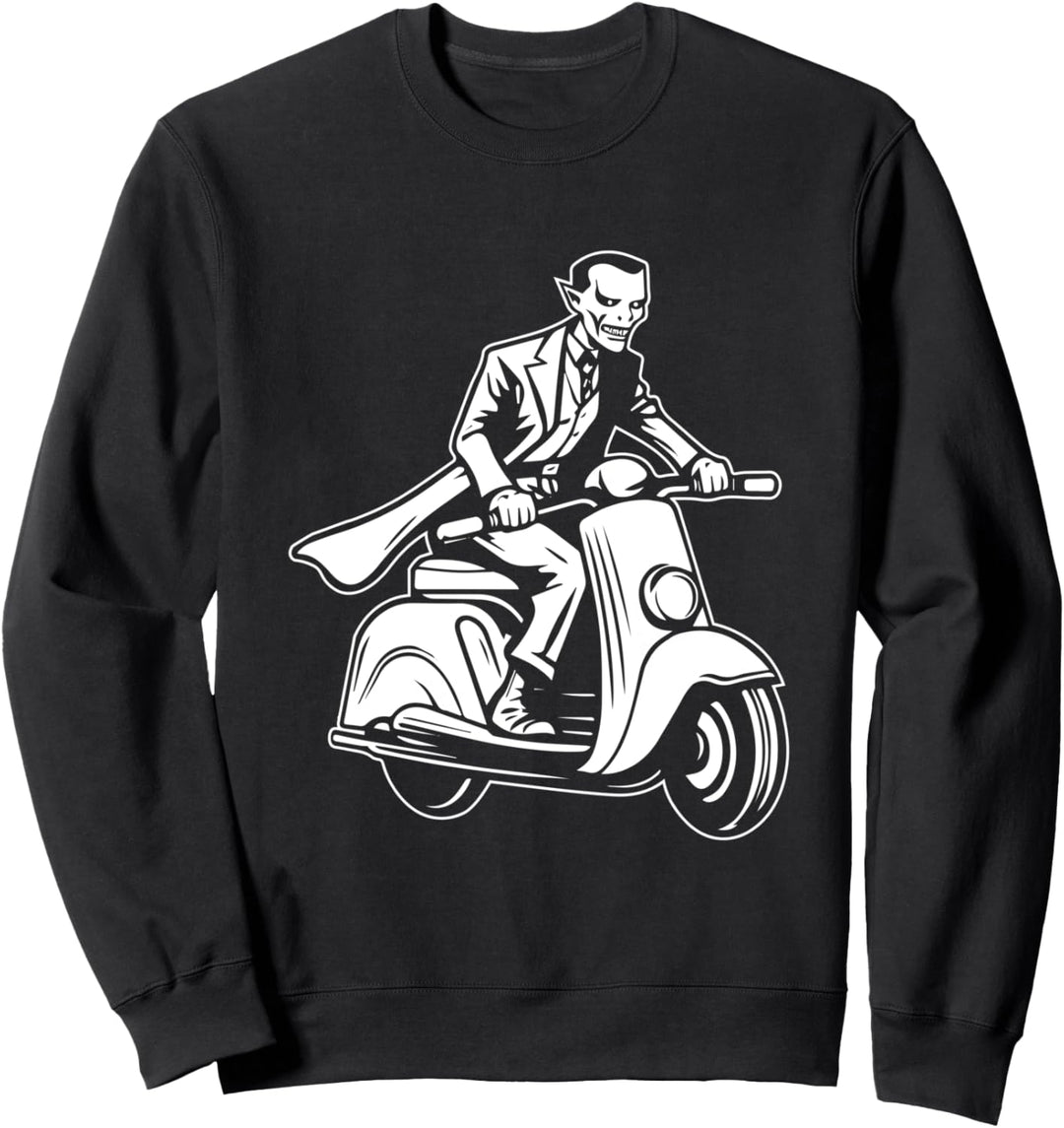 Motorroller Vampir Mofa Moped Rollerfahrer - Scooter Roller Sweatshirt