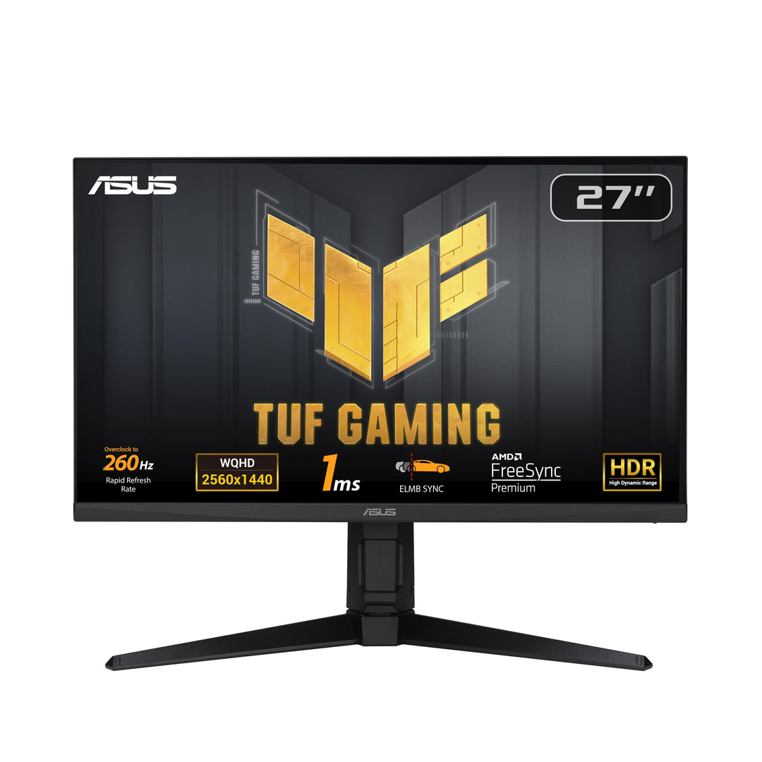 ASUS TUF Gaming VG27AQML1A - 27 Zoll WQHD Monitor - 260 Hz, 1ms GtG, G-Sync, FreeSync, AdaptiveSync,