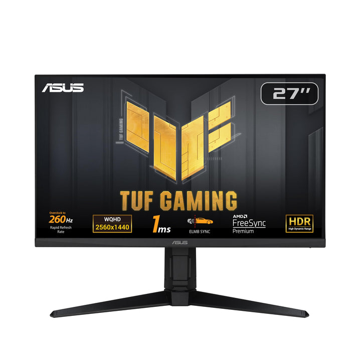 ASUS TUF Gaming VG27AQML1A - 27 Zoll WQHD Monitor - 260 Hz, 1ms GtG, G-Sync, FreeSync, AdaptiveSync,
