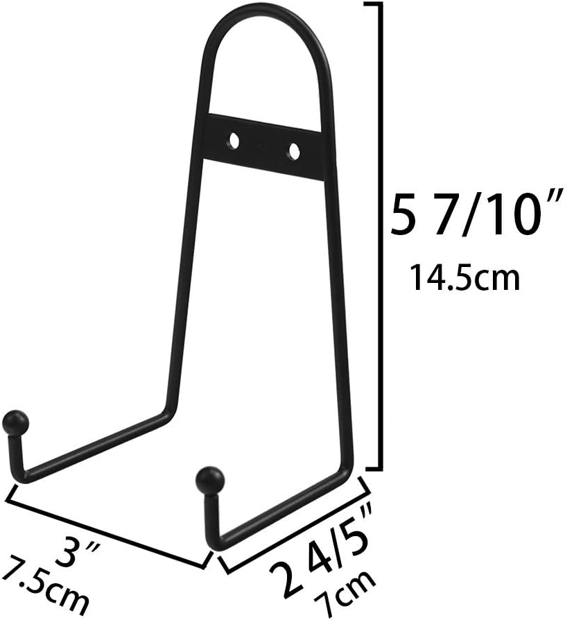 Tincogo Wandhalterung, Metall, 15,2 cm, mittelgross, schwarz, Staffelei, Telleraufhänger, vertikaler