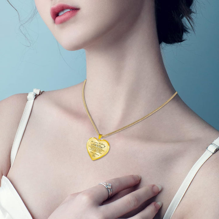 HAYOUWAY Geschenke für Frauen Tochter Mädchen Kette Herz Halskette für Damen, Mutter An Meine Tochte